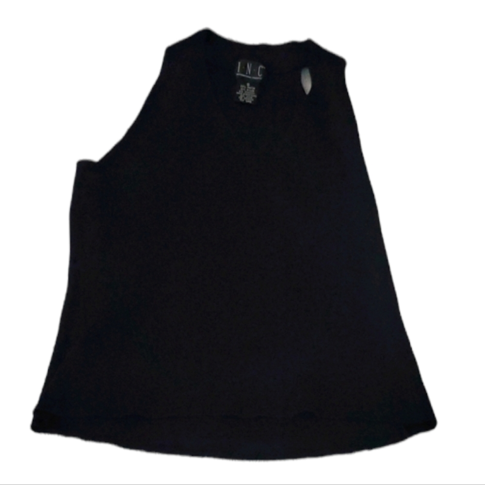 INC Blue Sleeveless Top